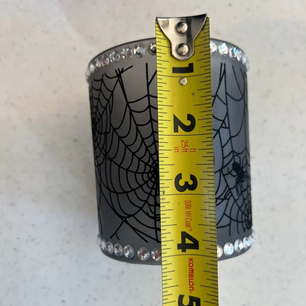 Velvet Spider Web Candle Holder